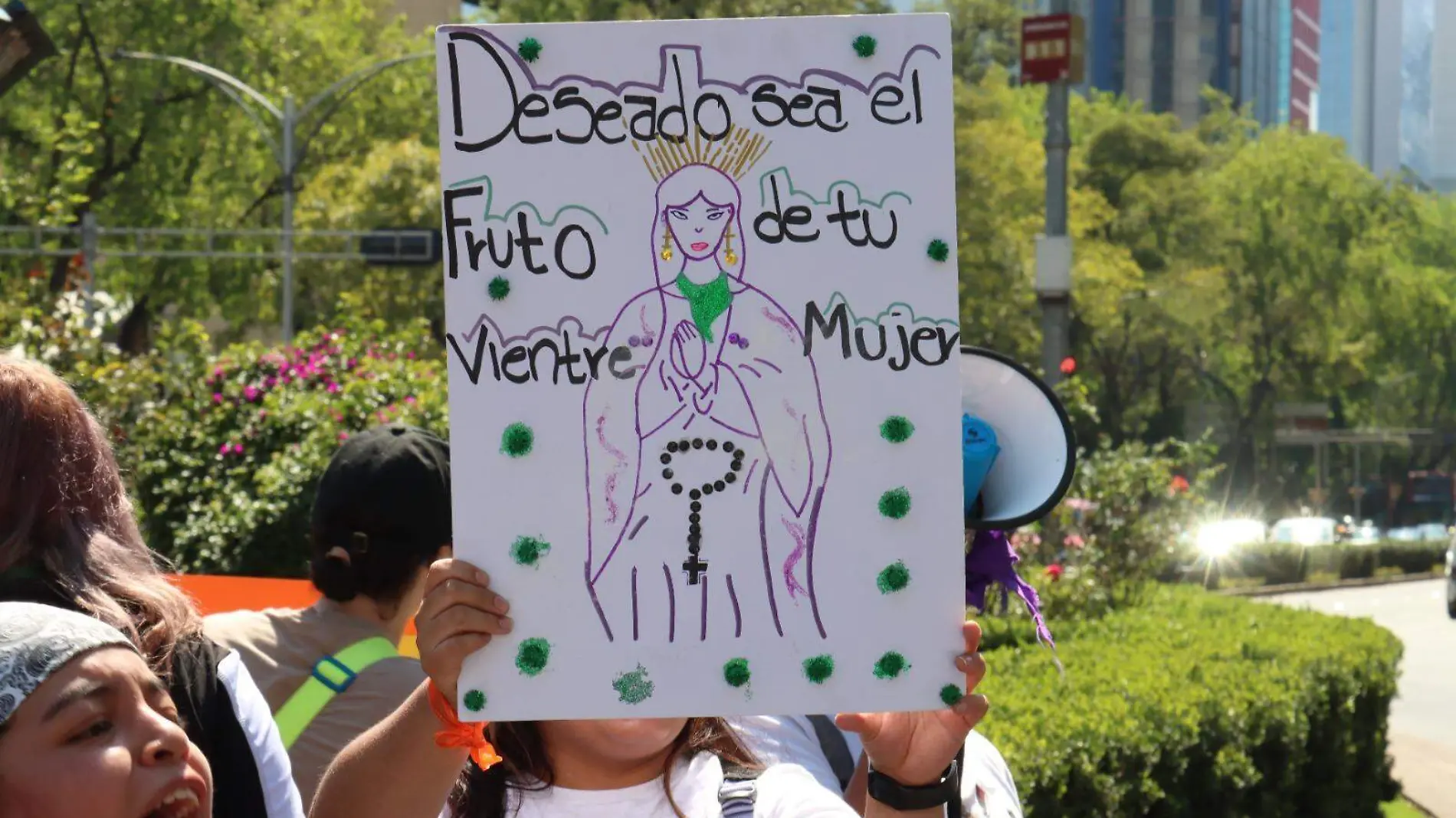 Marcha feminista a favor del aborto